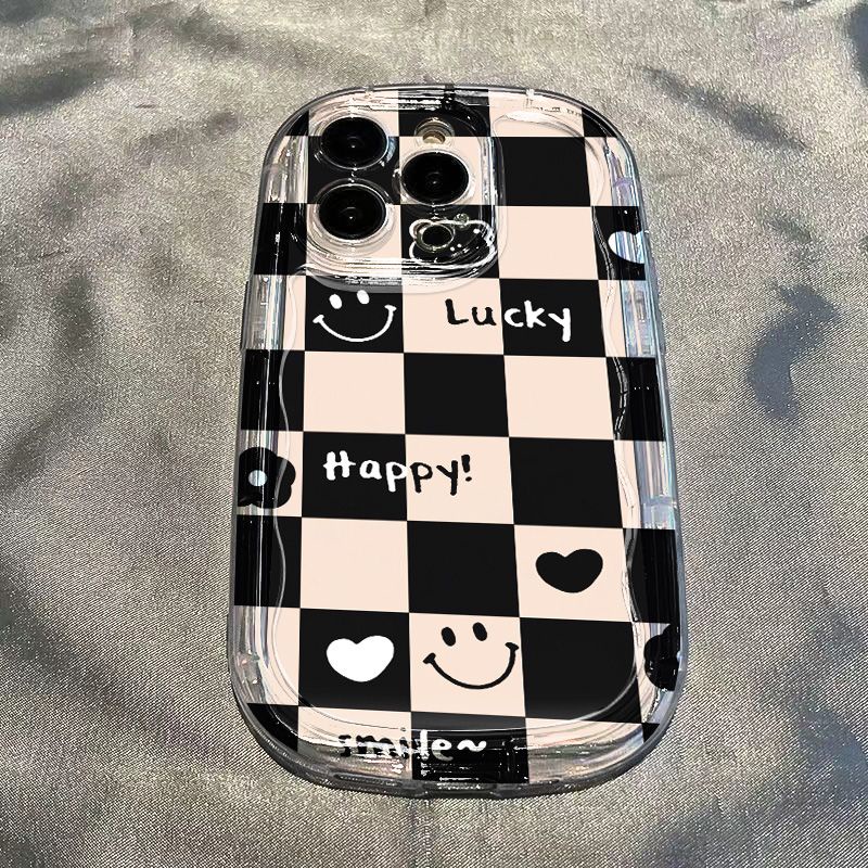 ✅Ốp Điện Thoại Mềm Trong Suốt Chống Sốc Họa Tiết Bàn Cờ Trái Tim Cho Apple Iphone 128p xsiPhone14 xr / promax 13117 / HTDV
