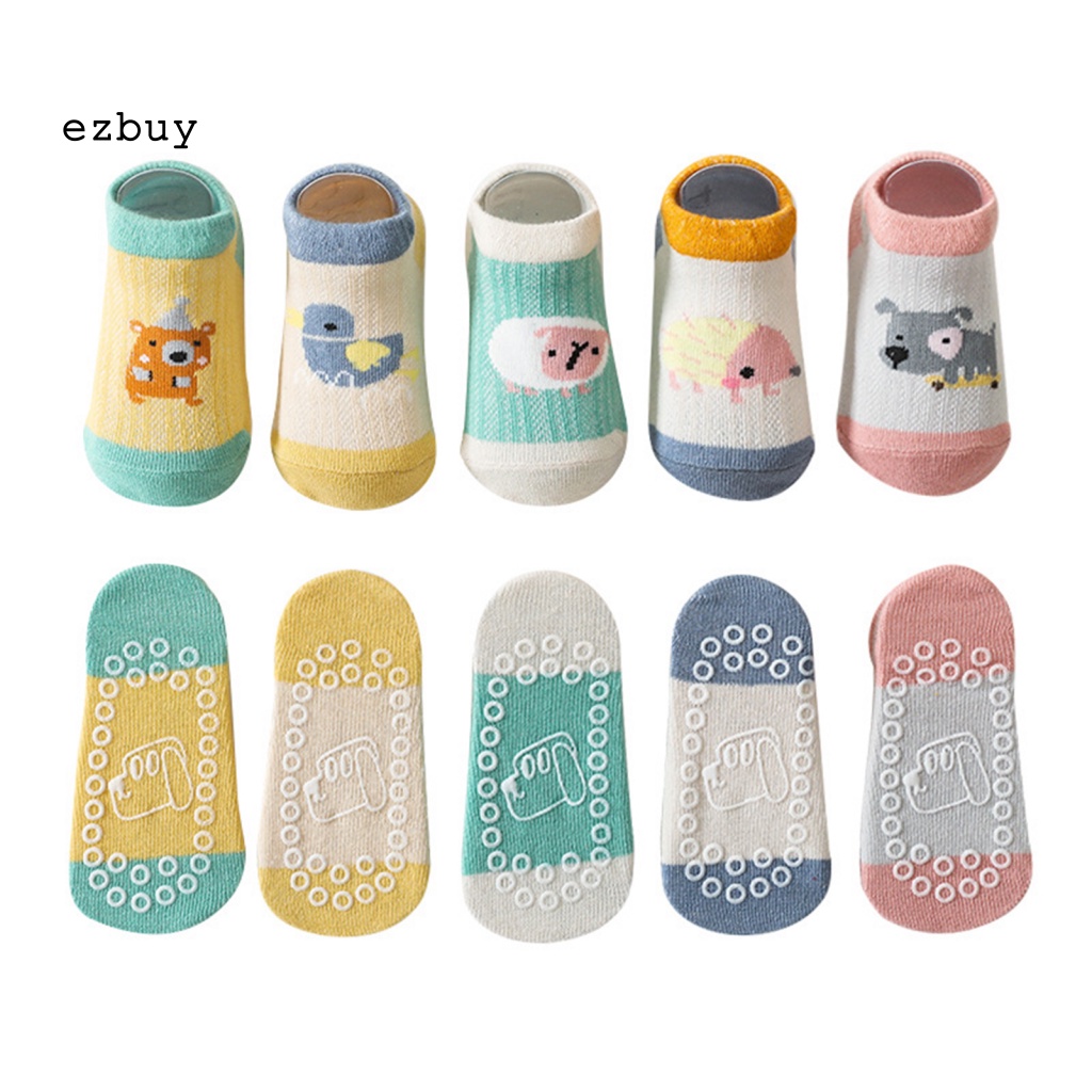 1 Đôi Vớ Mềm Chống Trượt In Họa Tiết Hoạt Hình Động Vật Dễ Thương Thời Trang Mùa Hè Cho Bé