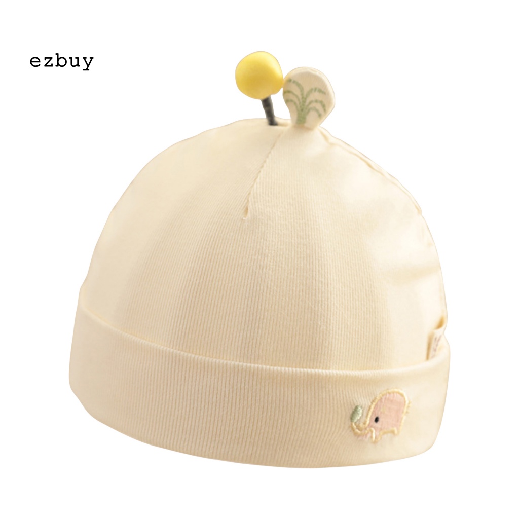 Mũ Beanie Cotton Thoải Mái Thêu Họa Tiết Dùng Làm Đạo Cụ Chụp Ảnh Cho Bé