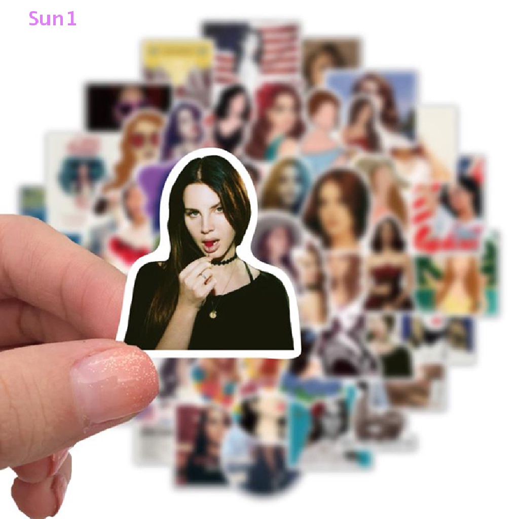 Set 50 Sticker Ca Sĩ Lana Del Rey Graffiti Dán Trang Trí Ván Trượt