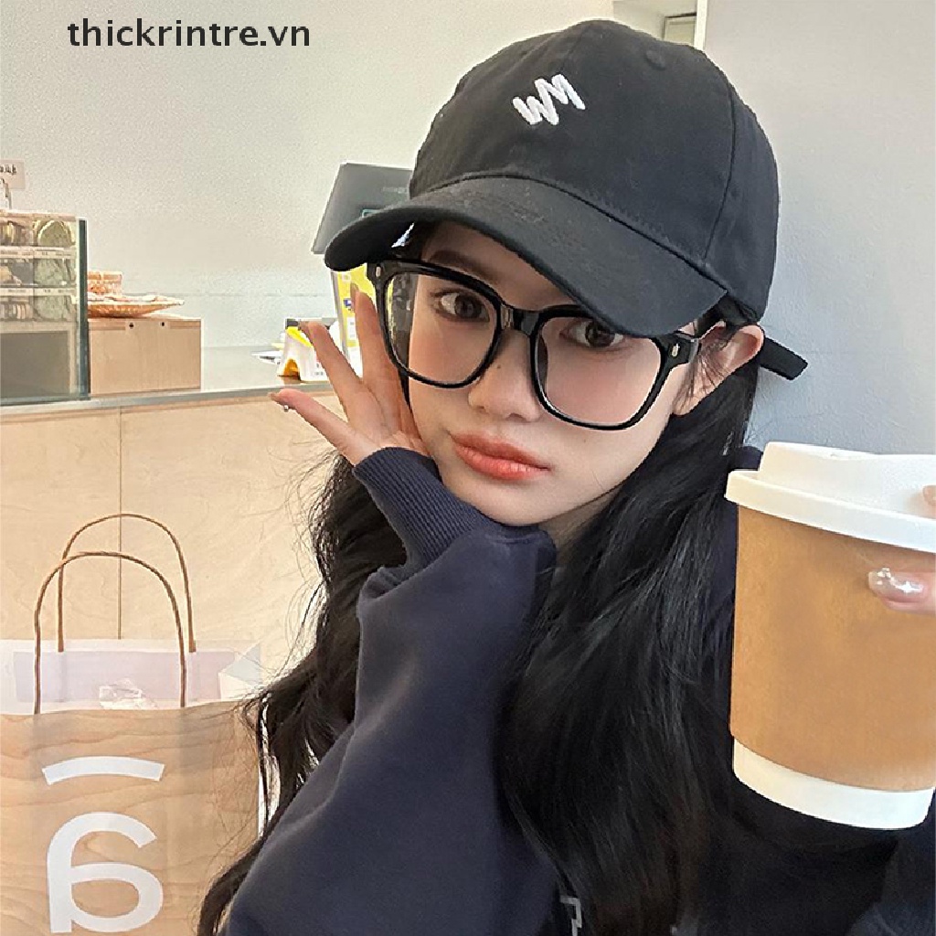 Mũ Lưỡi Trai Cotton Thêu Chữ Thời Trang Cho Nam Nữ