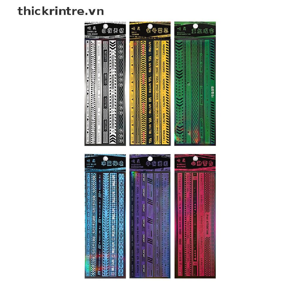 Bộ 2 Sticker Cảnh Báo Trái Tim Trang Trí Sổ Tay DIY