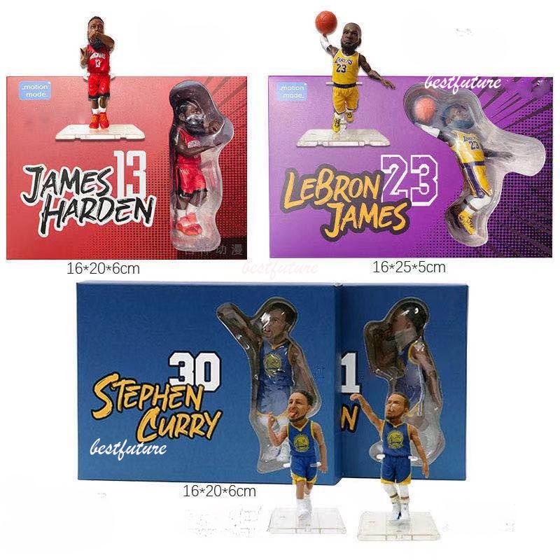 Mô Hình Cầu Thủ Bóng Rổ NBA Kobe James Harden Curry Klay Thompson