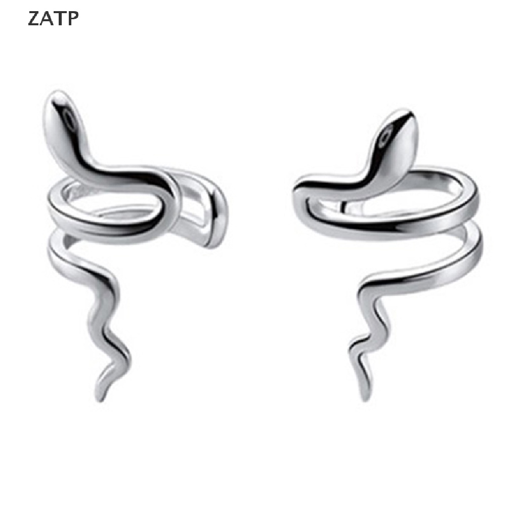 Khuyên Kẹp Vành Tai Giả Da Rắn Không Cần Bấm Lỗ Phong Cách Punk Cho Nam Và Nữ