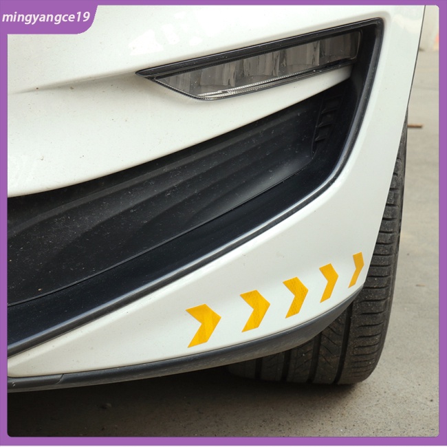 Bộ 10 Miếng Dán Phản Quang Chống Thấm Nước Hình Mũi Tên Trang Trí Thân Xe Hơi