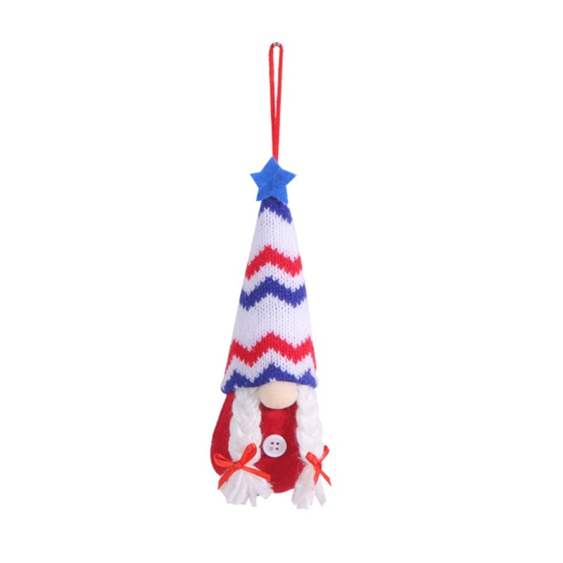 Búp Bê Gnome Patriotic Treo Trang Trí Ngày Độc Lập