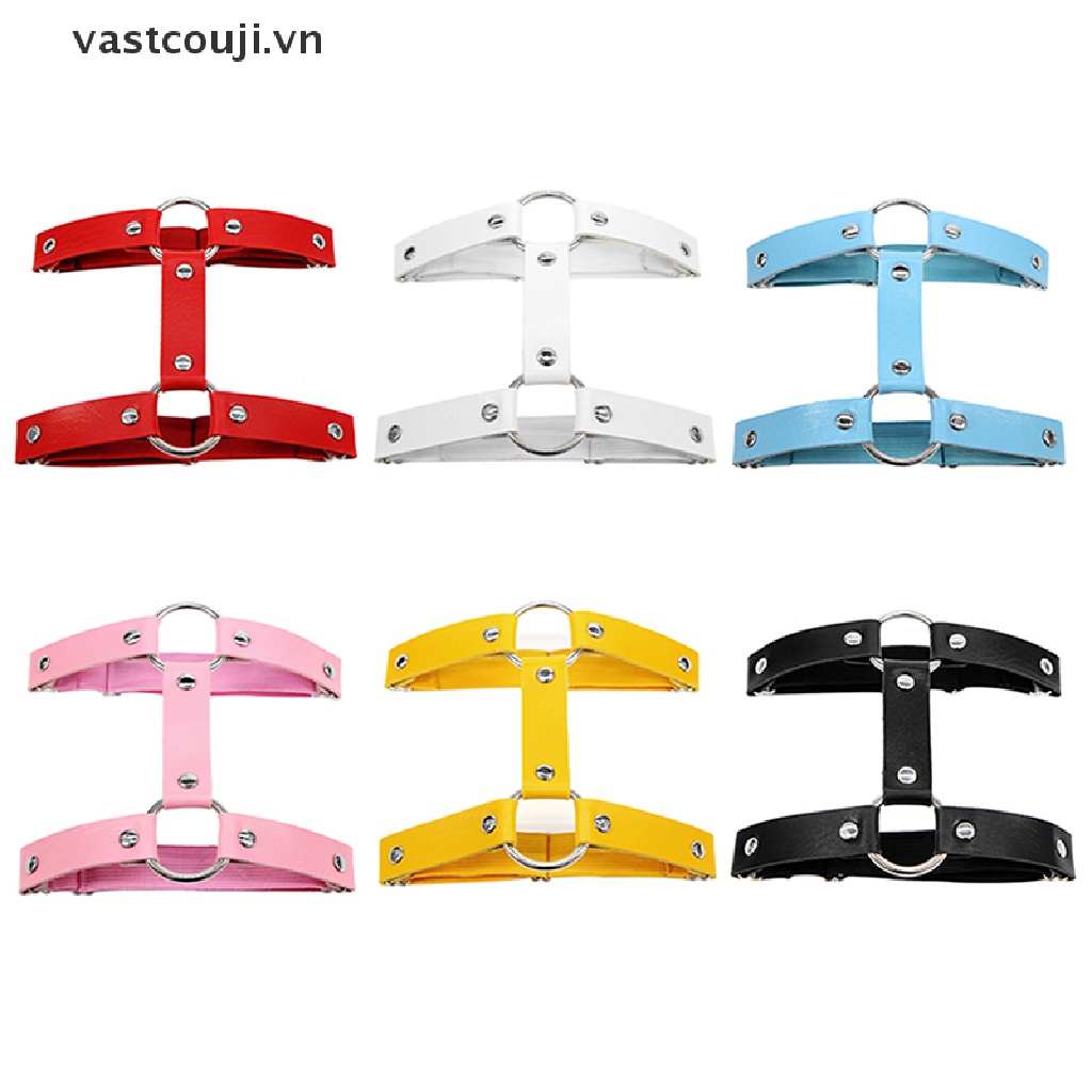 1 Đai Nịt Bít Tất Da Pu Co Giãn Phong Cách Gothic Punk Quyến Rũ Cho Nữ