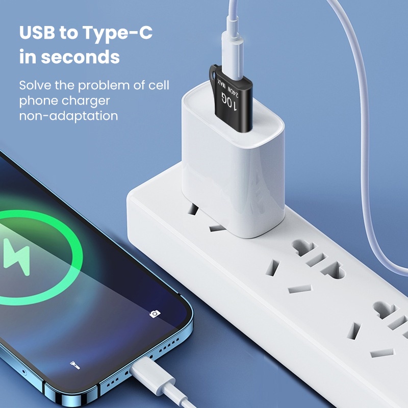 Đầu Chuyển Đổi 10A USB 3.0 Type C OTG USB C Đực Sang USB Cái