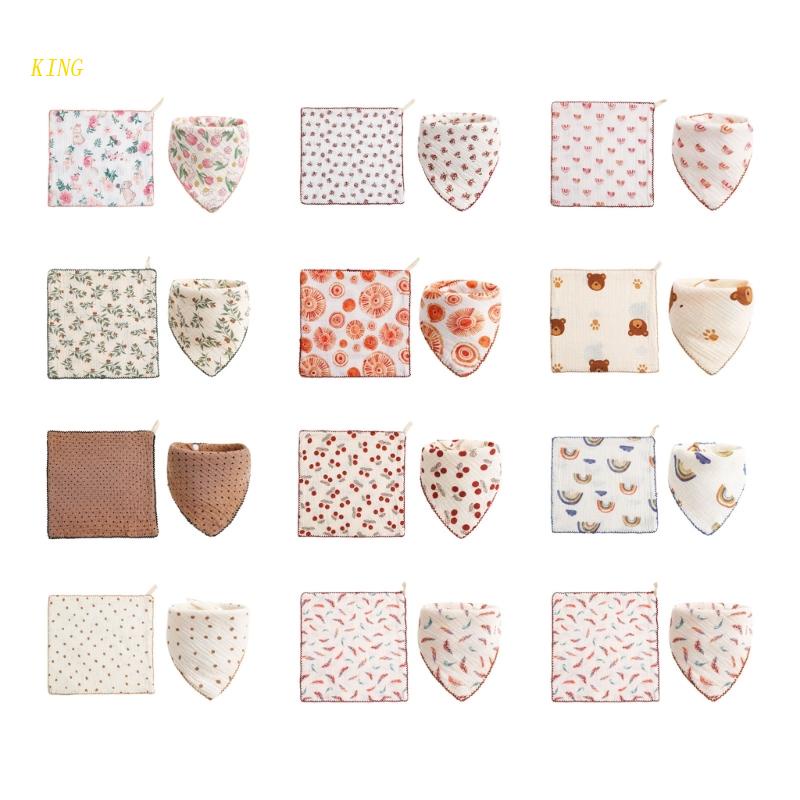 Bộ 2 Khăn Mặt Đa Năng Thân Thiện Với Làn Da Em Bé