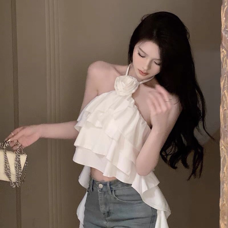 Áo Hai Dây Dáng Ôm Ngắn Phong Cách Thời Trang Mới 2023