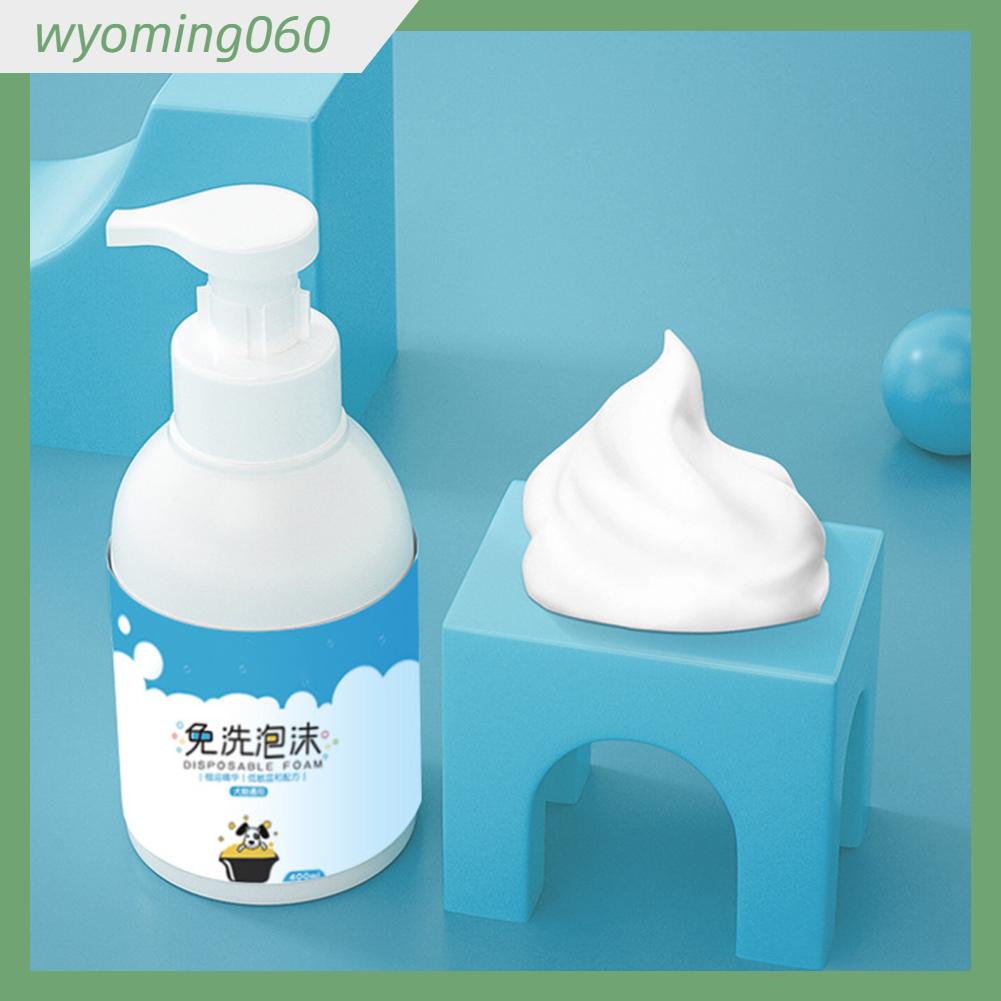 Wyoming060 Dầu gội dành cho chó không dùng nước Bọt làm sạch khô nhẹ nhàng thú cưng Loại bỏ mùi một cách an toàn mèo