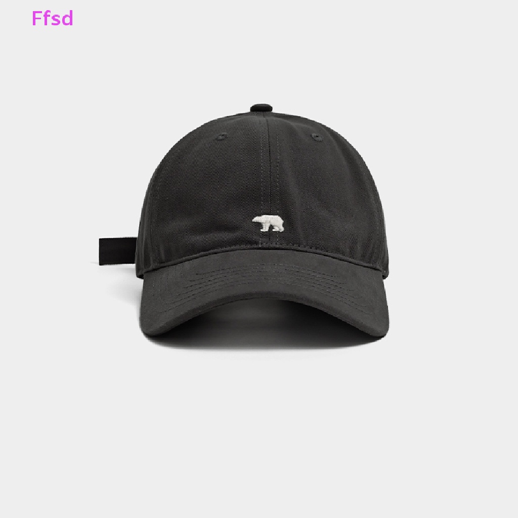 {Ffsd} Mũ Lưỡi Trai Nhỏ Thêu Hình Gấu Bắc Cực Vành Rộng Trung Tính Cho Nam Và Nữ * Bán Chạy