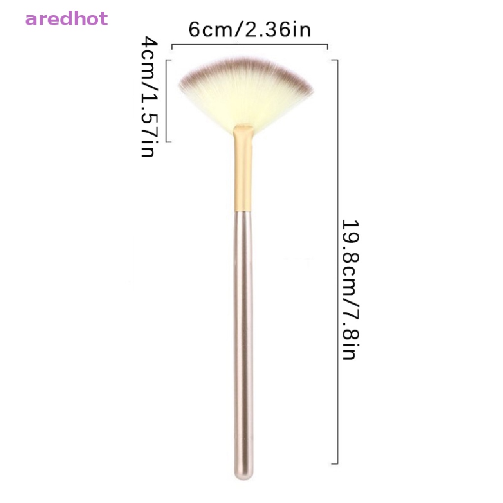 Bộ 3 Cọ Trang Điểm Lông Mềm Hình Quạt Mới