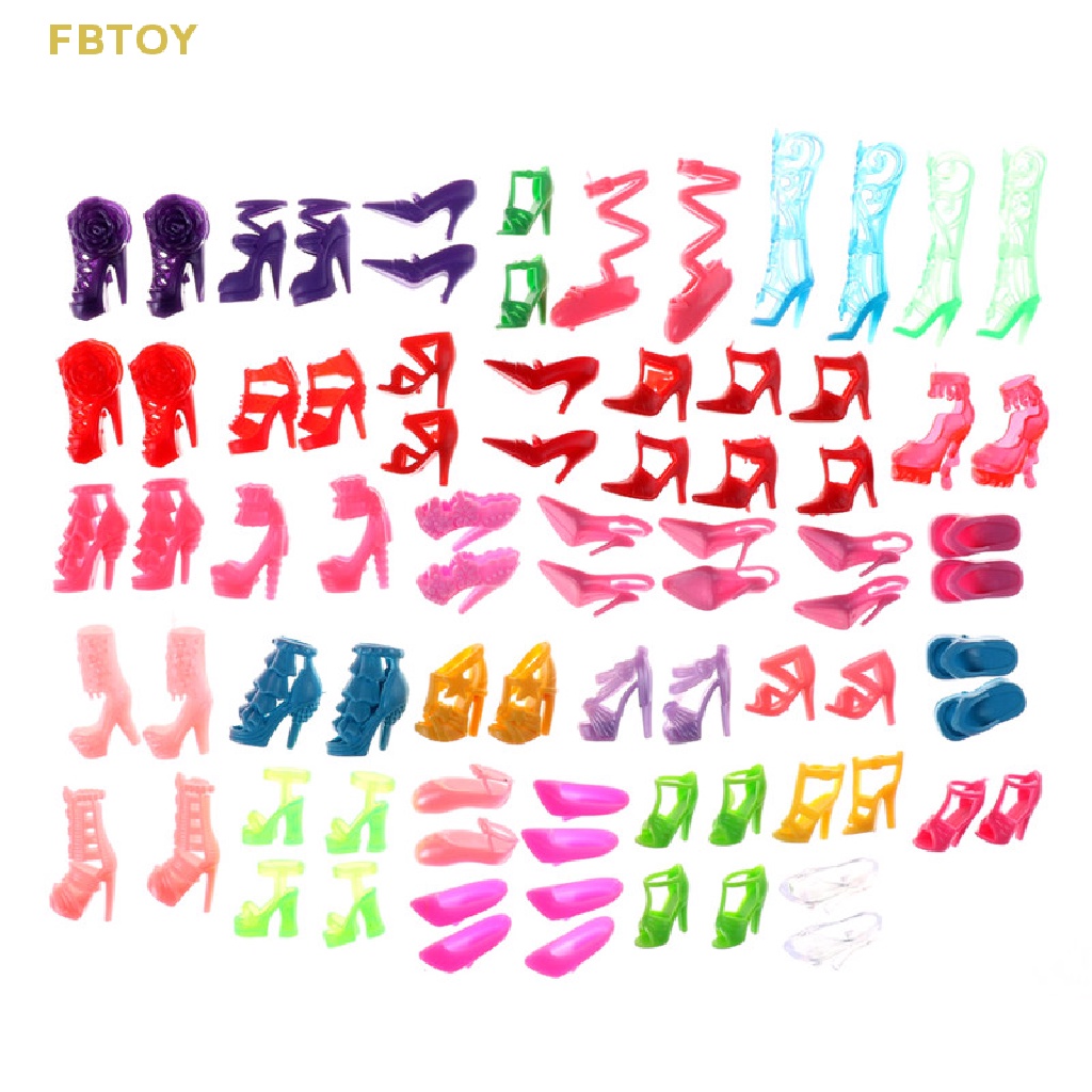 Set 80 Giày Bốt Cao Gót Nhiều Màu Sắc Cho Búp Bê80 / 40 Đôi Giày Cao Gót Nhiều Màu Sắc Cho Búp BêSet 80 / 80 Miếng Dán Nhiều Kiểu Dáng Khác Nhau