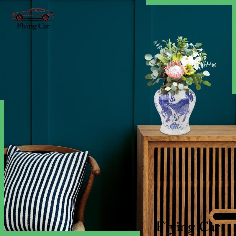 Hũ Gốm Đựng Gừng Màu Xanh Dương Và Trắng Lzdjfmy2