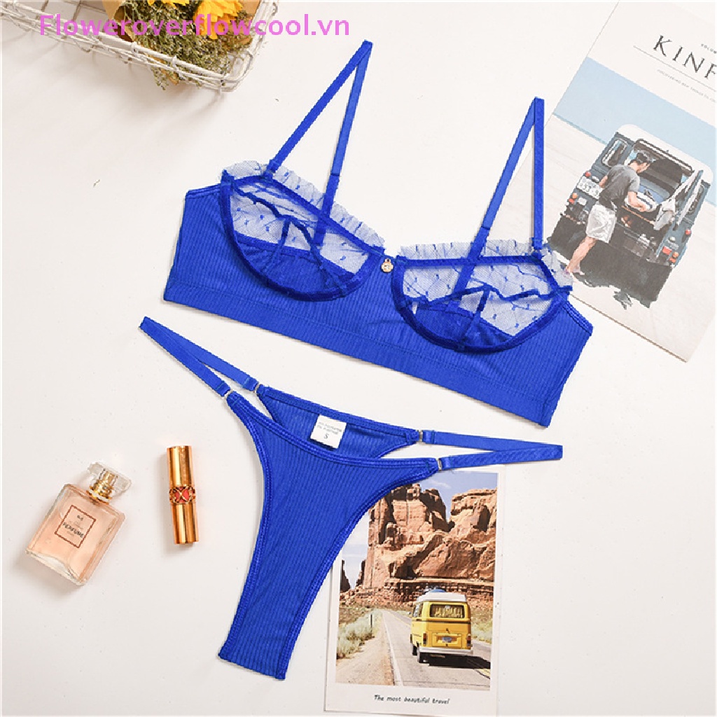 Set Đồ Lót Ren Trong Suốt Gợi Cảm Cho Nữ