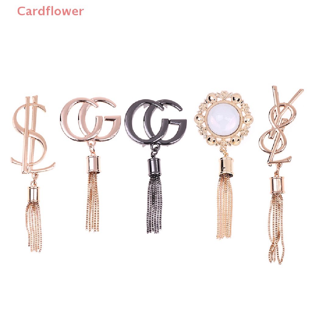 < Cardflower > Túi Xách Bằng Da Cứng Có Khóa Kim Loại Phối Tua Rua DIY Tinh Tế Mới