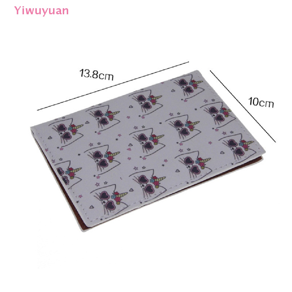 1 Túi Da PU Đựng Hộ Chiếu Và Thẻ Tín Dụng Chống Thấm Nước Họa Tiết Kỳ Lân Mới