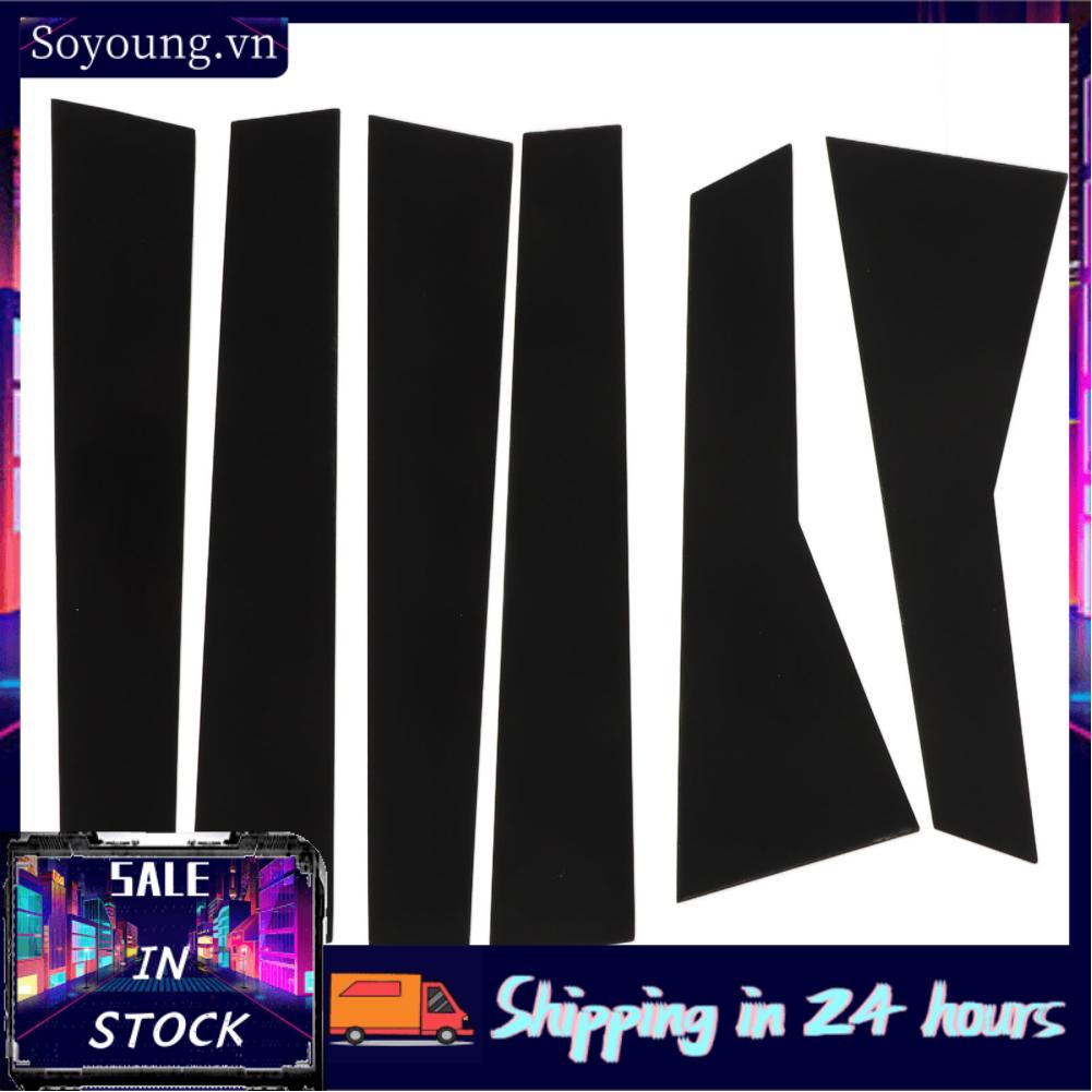 Soyoung Door Window Pillar Post Cover  Durable PC Plastic Easy Installation Trim Lightweight for CRV 2012‑2016