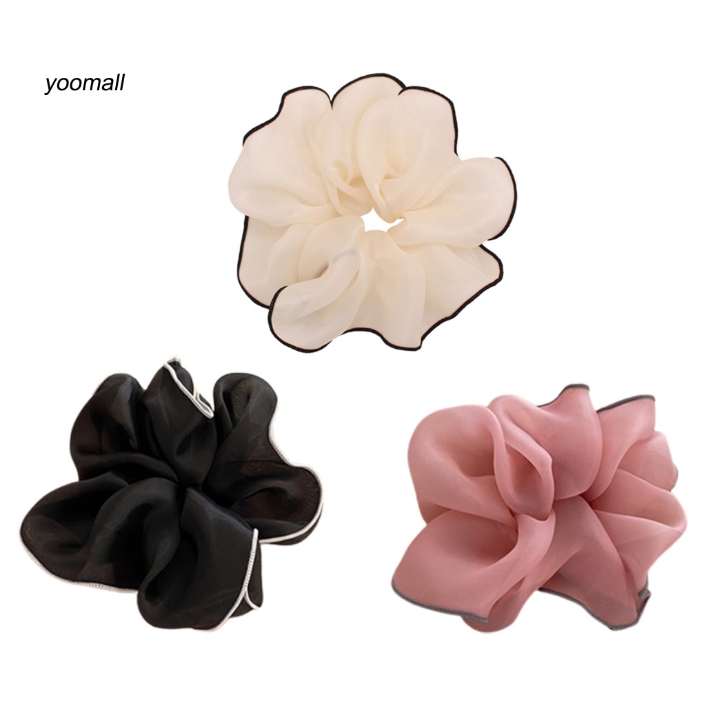 / Yo / Dây Buộc Tóc Đuôi Ngựa Bằng Lưới Ôm Sát Chống Rơi Cho Nữ