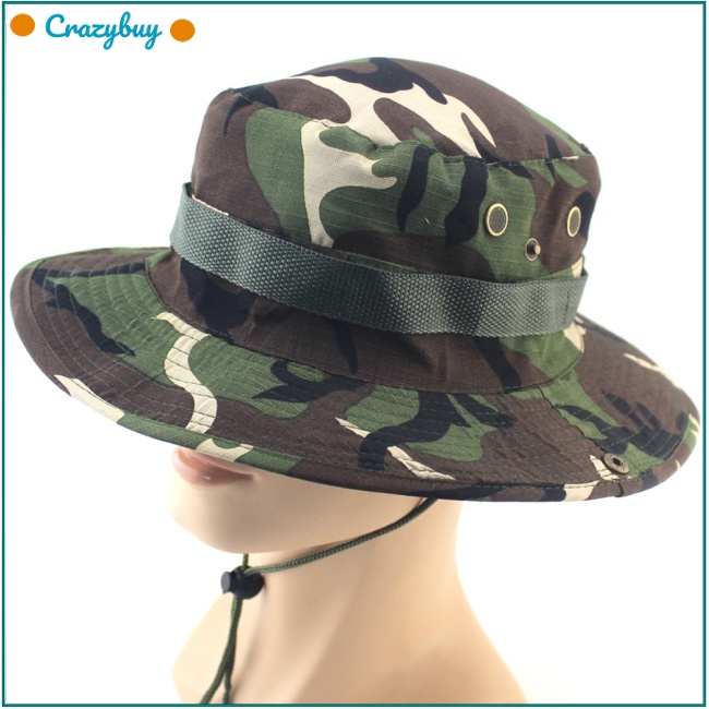 Cr Nón Vành Tròn Chống Nắng Tiện Dụng Khi Đi Câu Cá / Leo Núi / Cắm Trại