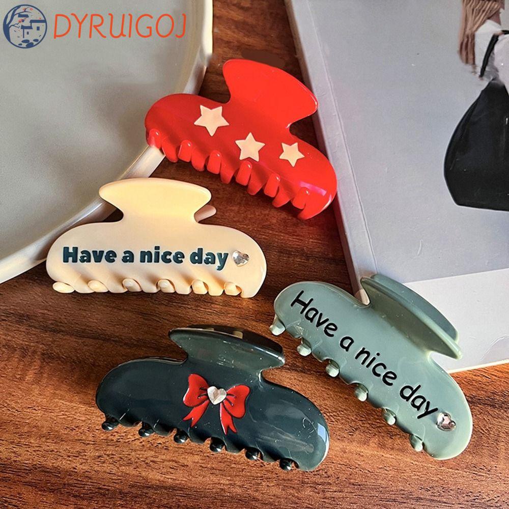 Kẹp Tóc Hình Ngôi Sao / Chữ Cái Đơn Giản Dễ Thương Cho Nữ