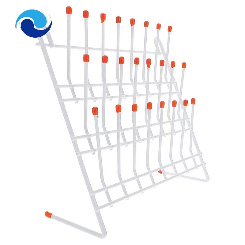 Giá Phơi Khô Kính 24 Chốt Gắn Tường Tiện Dụng Cho Phòng Thí Nghiệm