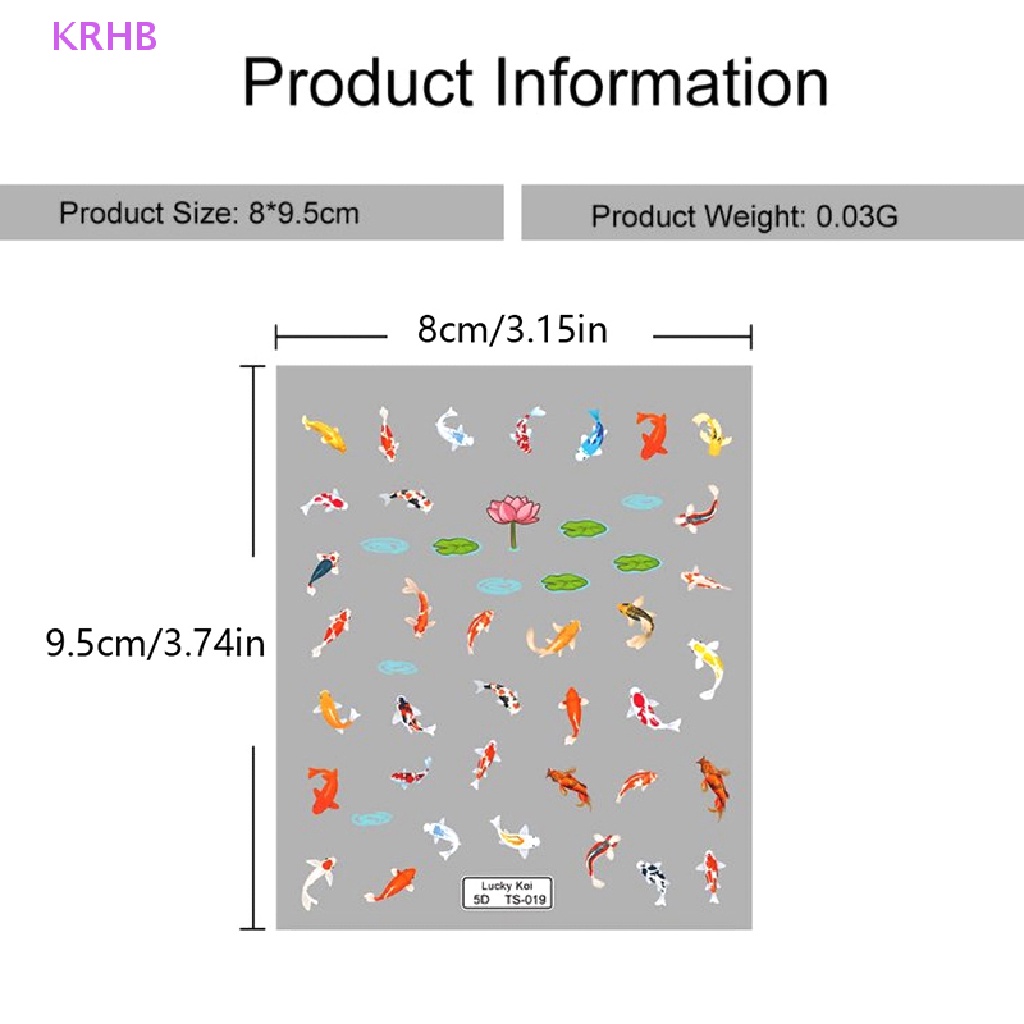 1 Tờ Miếng Dán Móng Tay Hình Bướm 5D Màu Gradient Mới