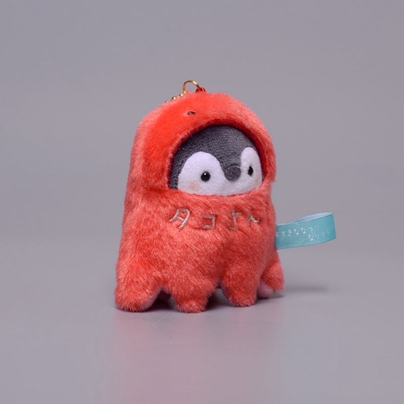 Móc Khóa Hình Thú Nhồi Bông Bạch Tuộc / Chim Cánh Cụt Mini Dễ Thương