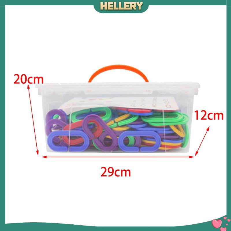 [HelleryVN] Set 150 Mối Nối C Có Thể Thay Đổi Màu Sắc Cầu Vồng Cho Trẻ Mẫu Giáo