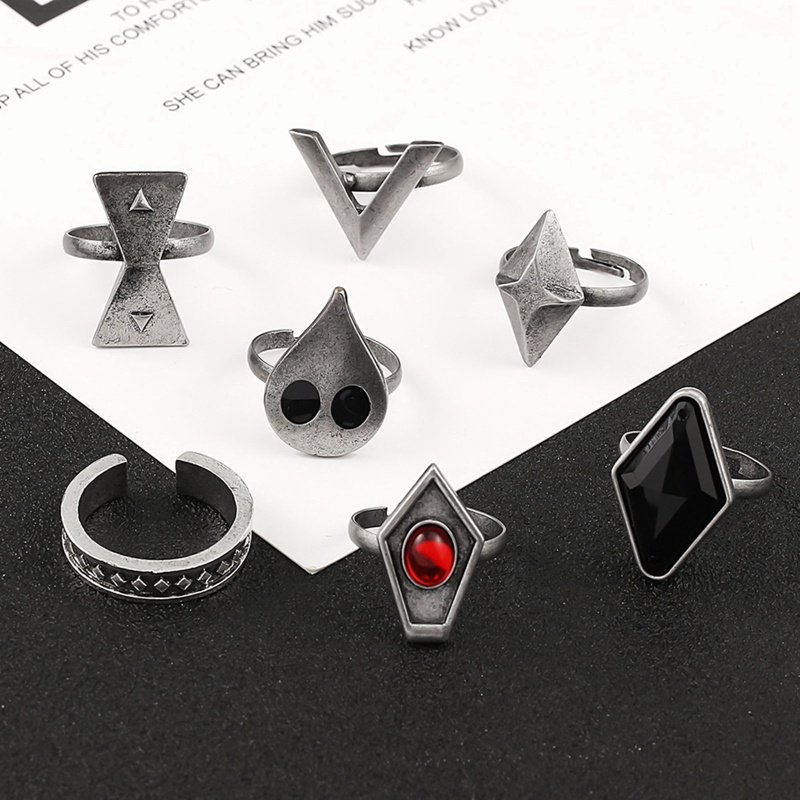 Nhẫn Đeo Tay 7 Trong 1 Có Thể Điều Chỉnh Hóa Trang Nhân Vật Hoạt Hình Genshin Va Chạm Hutao