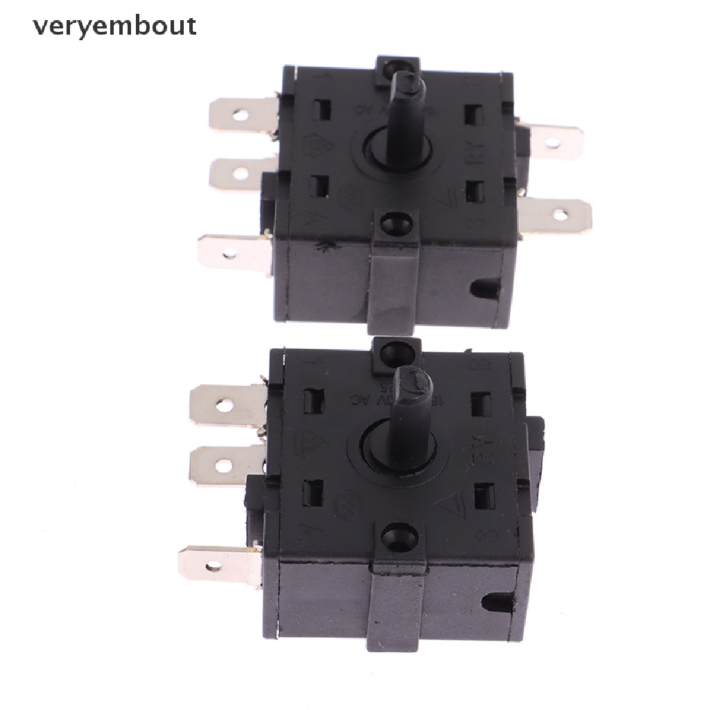 Công Tắc Nút Vặn Điều Khiển Nhiệt Độ Phòng Điện 3Pin 5Pin 16A