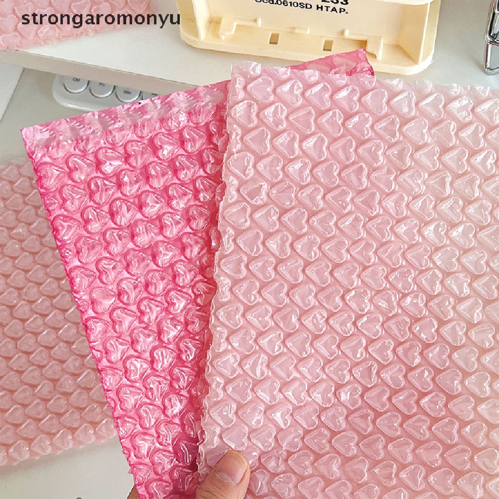 Set 10 Túi Bong Bóng Hình Trái Tim Chống Sốc / Thấm Nước