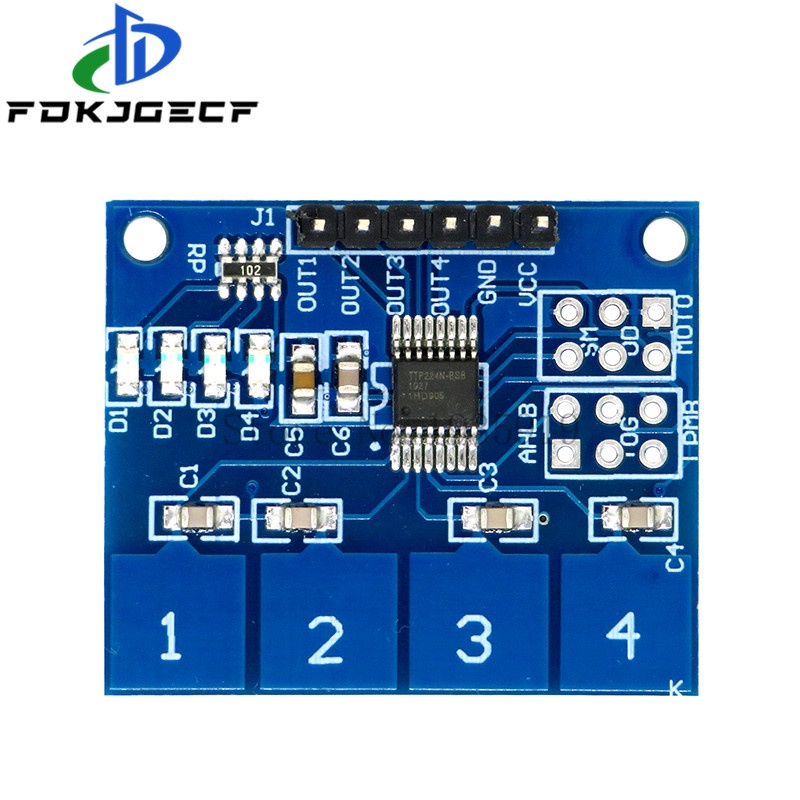 Mô Đun Cảm Ứng Kỹ Thuật Số TTP223 / TTP224 / TTP226 / TTP229 Jog 1 / 4 / 8 / 16 Kênh TTP223B