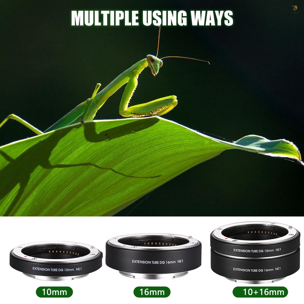 Vòng Ống Mở Rộng 10mm + 16mm Cho A7 A7R A7S NEX7 NEX6 NEX-5N NEX-5C NEX-5R NEX-C3 NEX-F3