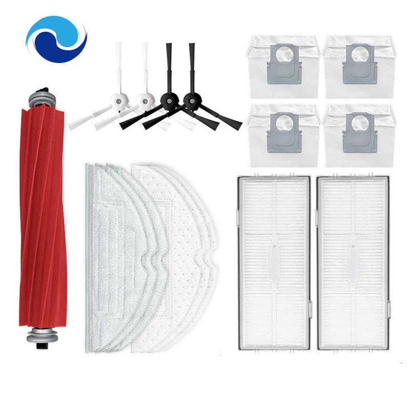 Túi Vải Lọc Chổi Quét Chính &amp; Chổi Quét Chính Cho Roborock G10S / G10S PRO Robot S7 MaxV Ultra T8Plus