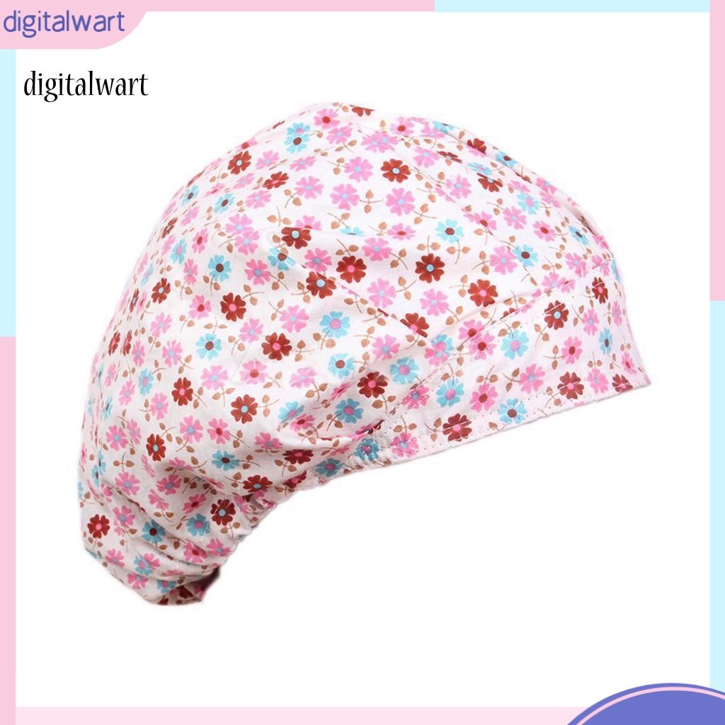 Kỹ Thuật Số| Mũ Trùm Đầu Bằng Cotton Thoáng Khí In Họa Tiết Hoa Tùy Chỉnh Cho Beautician