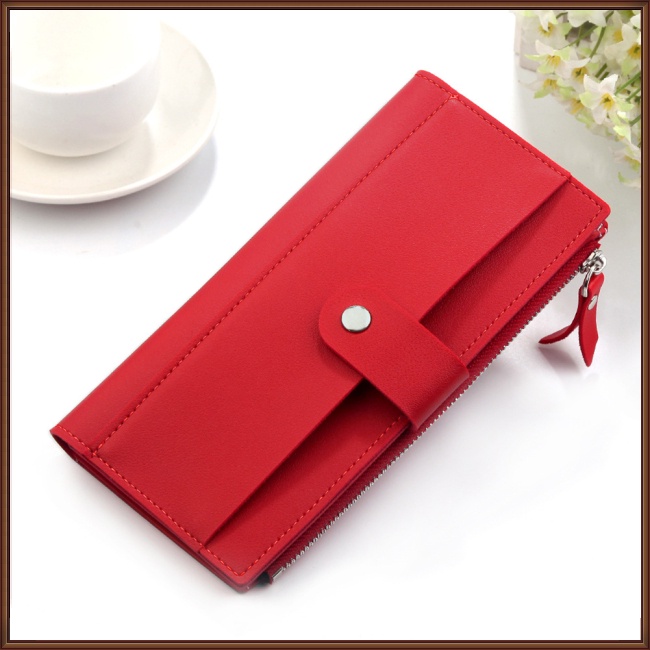 Ví Dài 2 Ngăn Có Khóa Kéo Thời Trang Hàn Quốc Cho Nữ