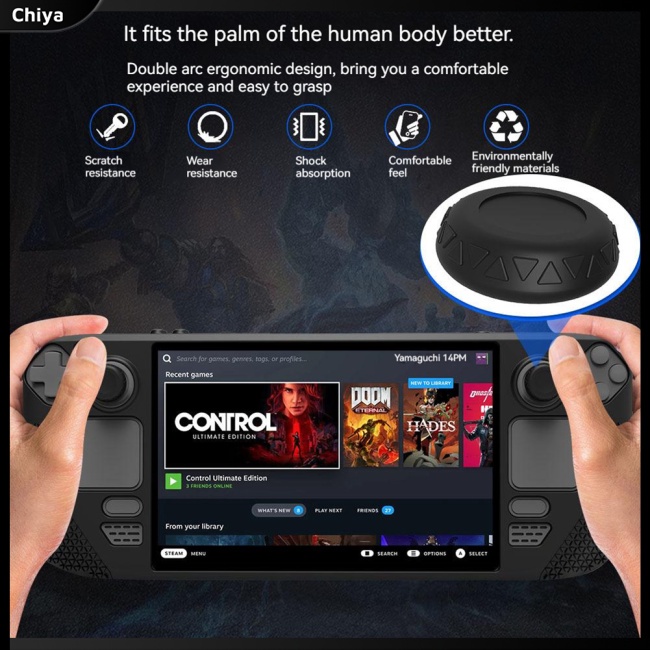 Vỏ Bọc Nút Điều Khiển Chơi Game Bằng Silicone Cho Sàn Hơi Nước