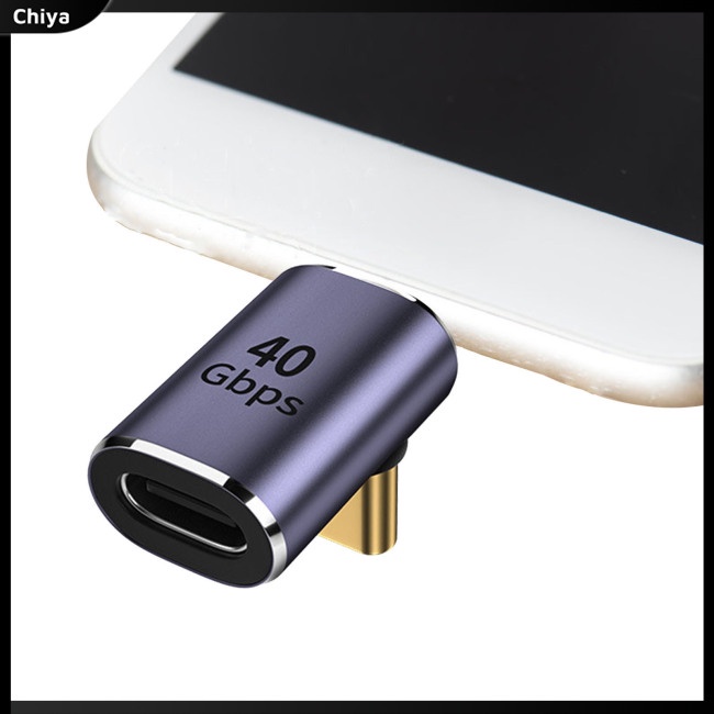 Đầu Nối Chuyển Đổi Type-C 4.0 Male Sang C Female Pd100w 40gbps Sạc Nhanh Cho Notebook