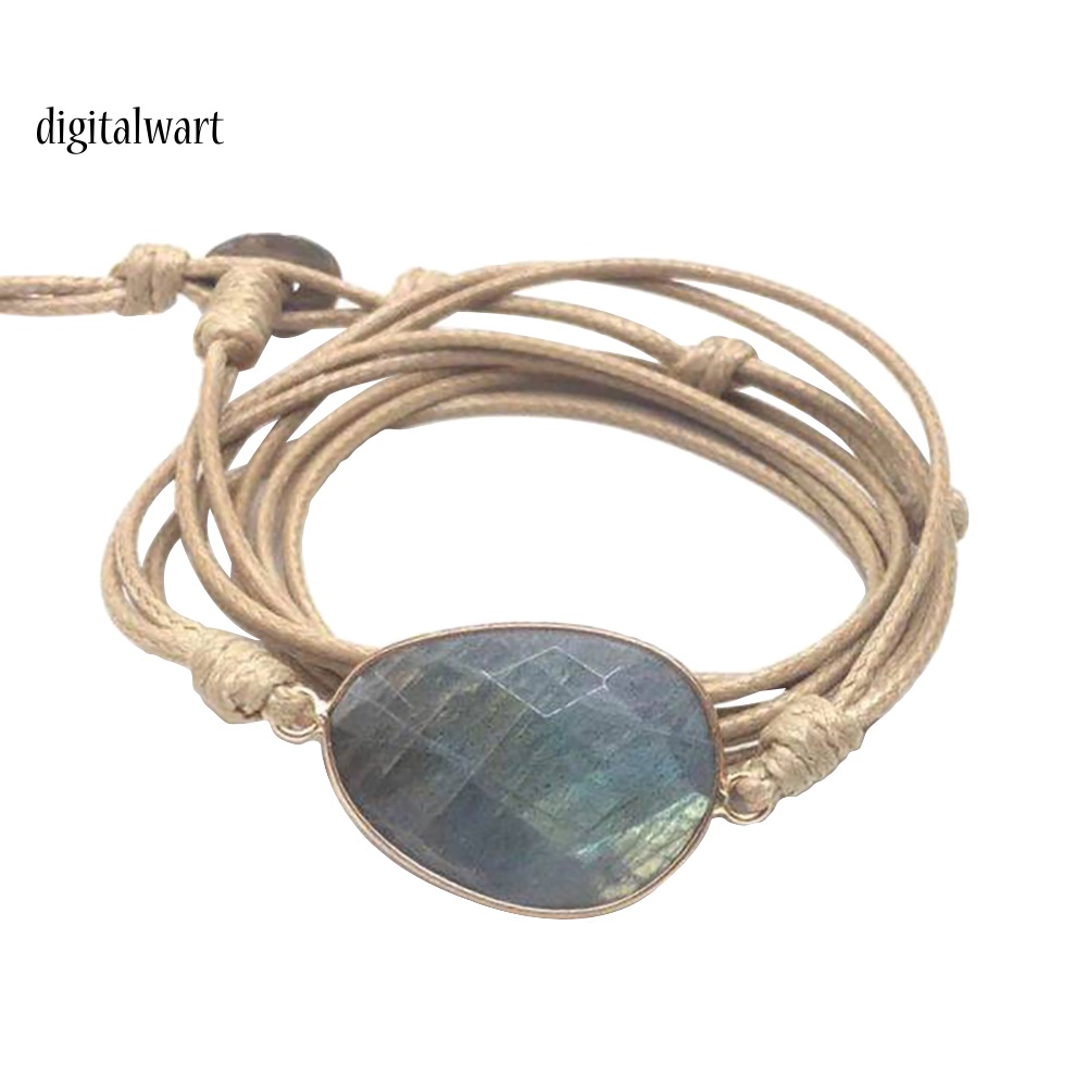 Kỹ Thuật Số| Vòng Tay Unisex ĐíNh Đá NhiềU SợI Phong CáCh Boho