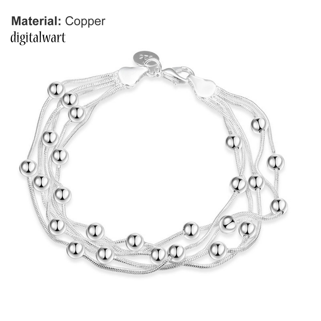 Kỹ Thuật Số| Bộ Vòng Tay / Vòng cổ 5 Hàng Bằng Đồng Tinh Xảo Quyến Rũ Cho Nữ