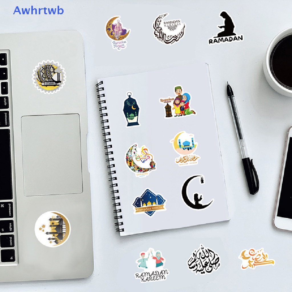 Set 53 Sticker Hình Trăng Lưỡi Liềm Dùng Để Trang Trí Gói Quà Mới