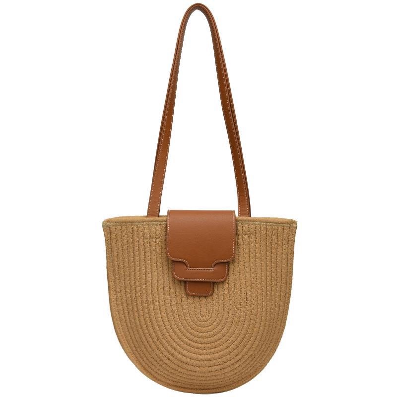 Túi Xách Bucket Đan Rơm Thời Trang Mùa Hè 2022 Mới Mẻ Cho Nữ