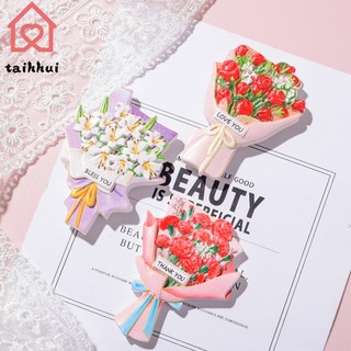Sticker nam châm dán tủ lạnh hình bó hoa 3d