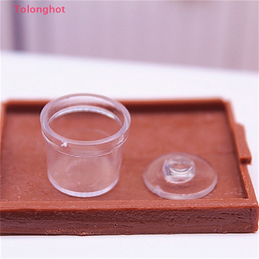 Bộ 2 Hũ Đựng Gia Vị Mini Tỉ Lệ 1: 12 Dùng Trang Trí Nhà Búp Bê
