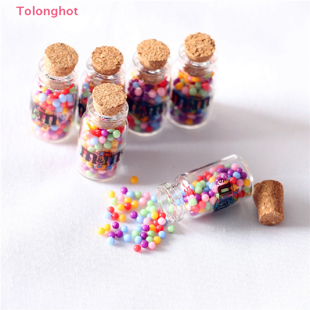 Bộ 3 Mô Hình Chai Kẹo Mini Dùng Trang Trí Nhà Búp Bê