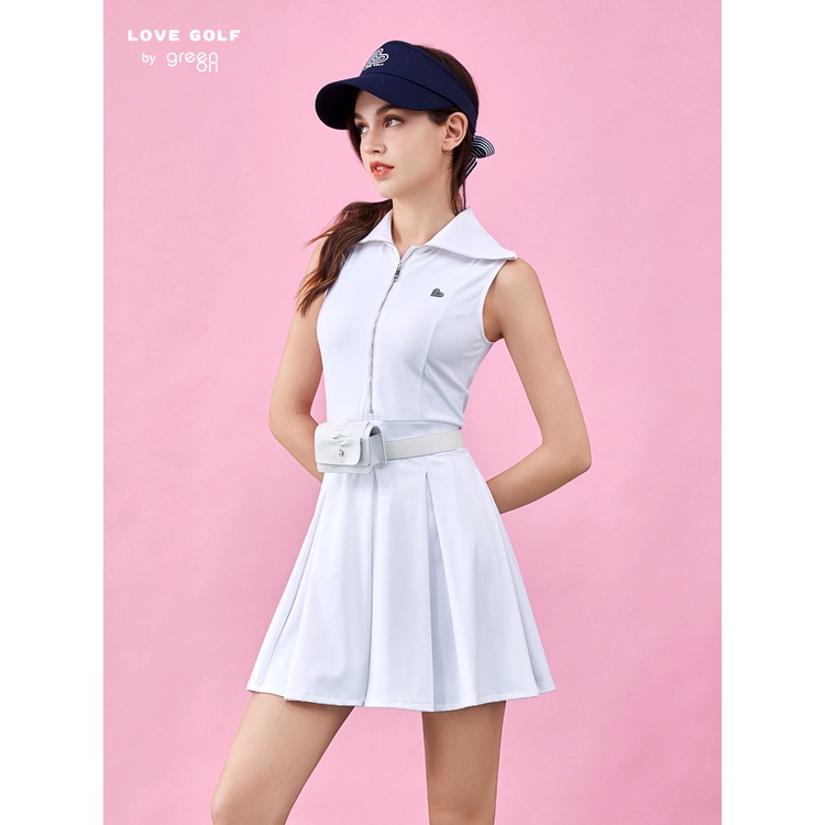 Đầm Polo Sát Nách Mềm Mại Thoáng Khí Nhanh Khô Thời Trang Mùa Hè Cho Nữ