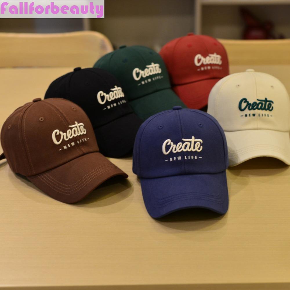 Mũ Lưỡi Trai Thêu Chữ Đơn Giản Phong Cách Hàn Quốc Cho Nữ