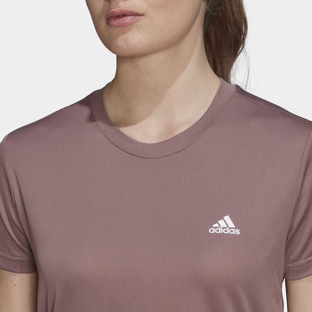 Adidas Tập luyện Áo Thun Thể Thao 3 Sọc AEROREADY Designed 2 Move Nữ Màu tím HK6525